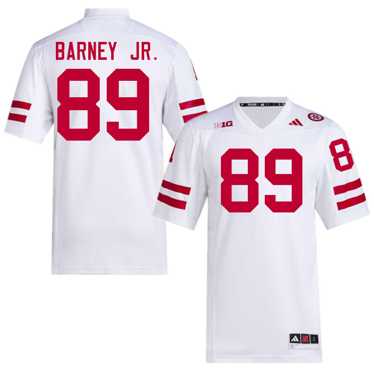 Men #89 Jacory Barney Jr. Nebraska Cornhuskers College Football Jerseys Stitched Sale-White